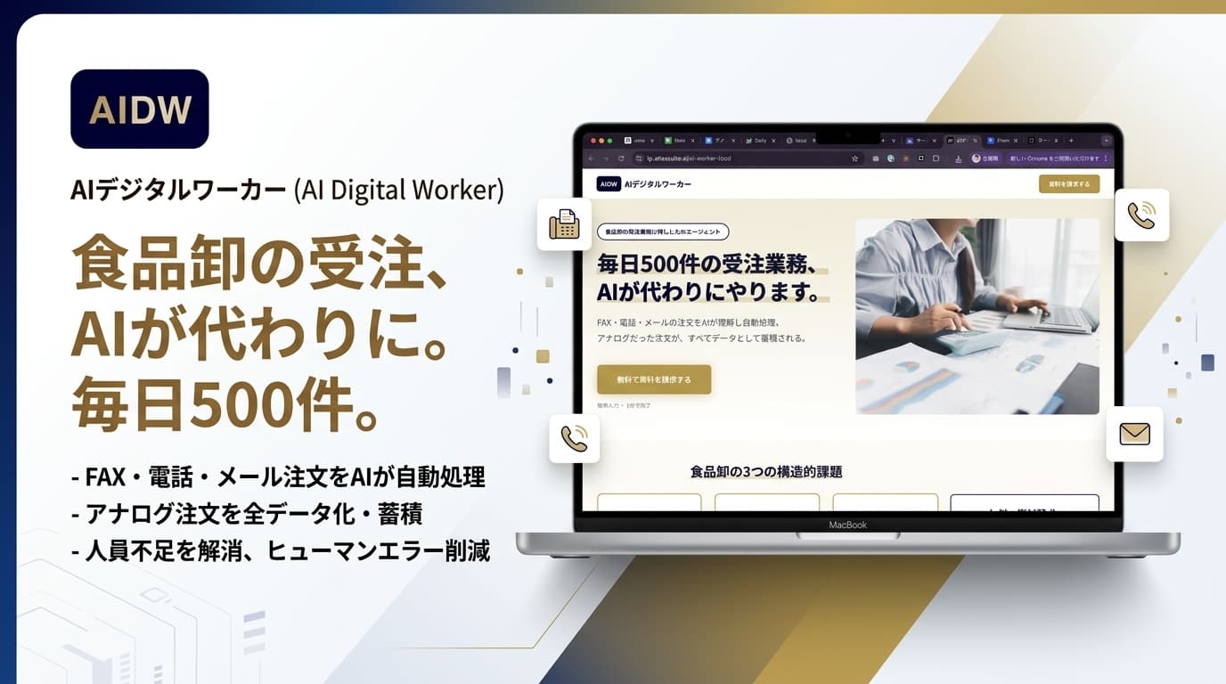 AI Digital Worker processing flow. Automated workflow from fax order reading to core system entry